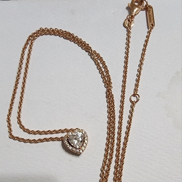 Pandora Sparkling Heart Collier Necklace - Picture 4 of 10